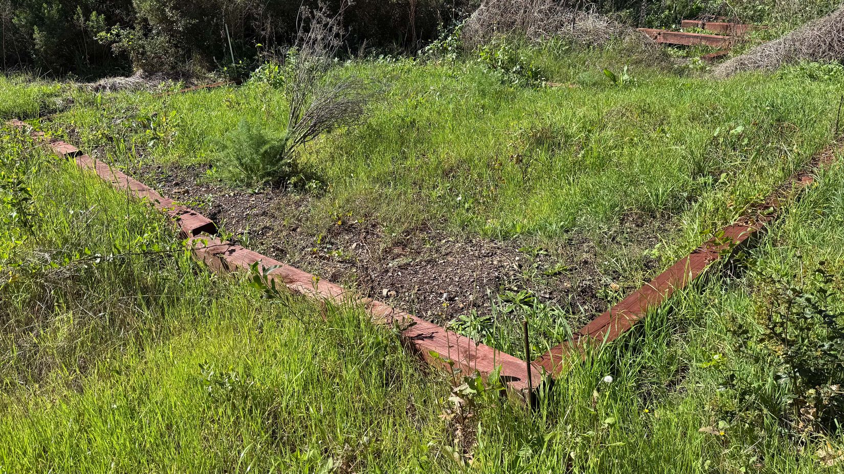 Tent pad after delay in acquiring materials