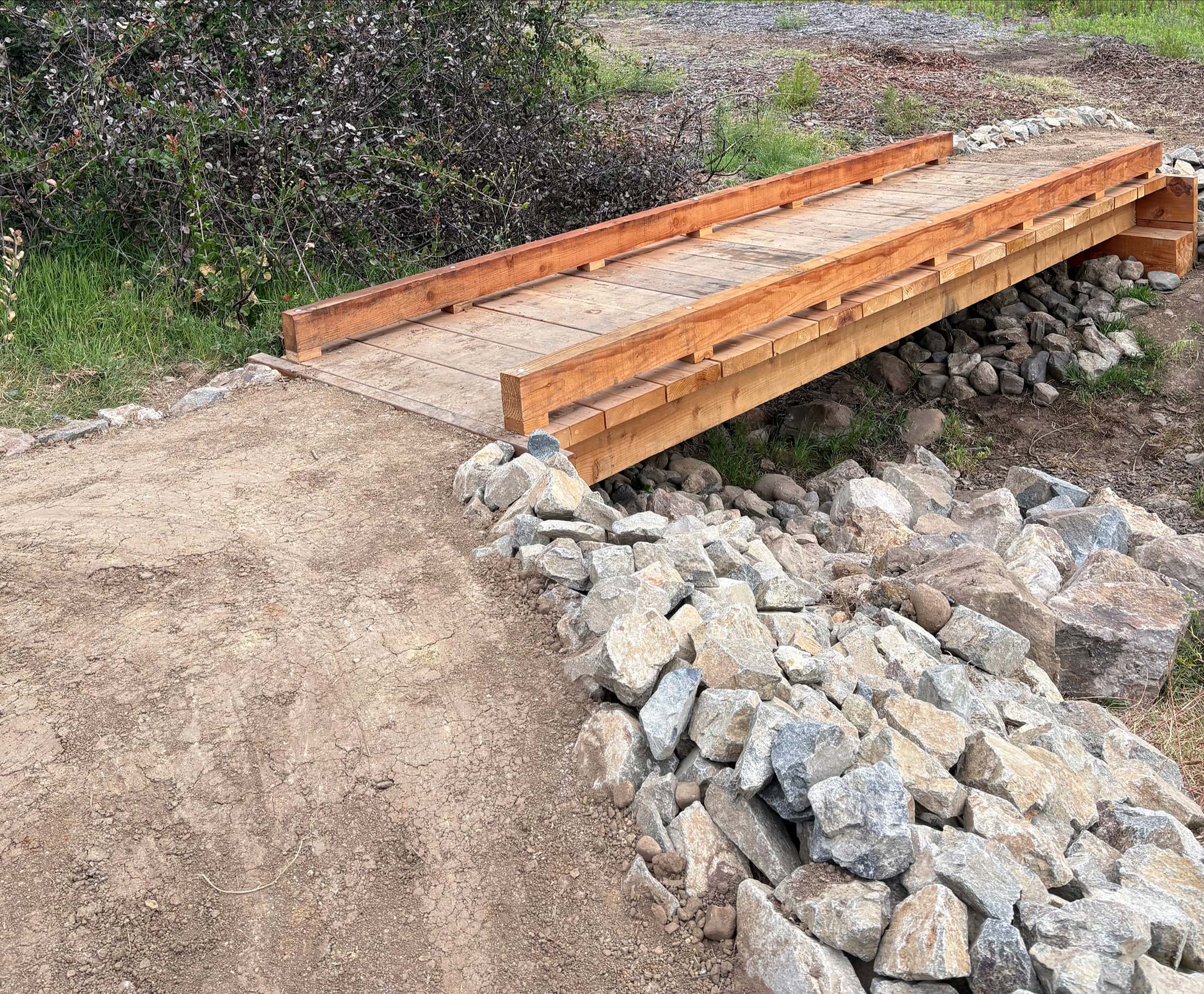 The puncheon after State Parks completed installation