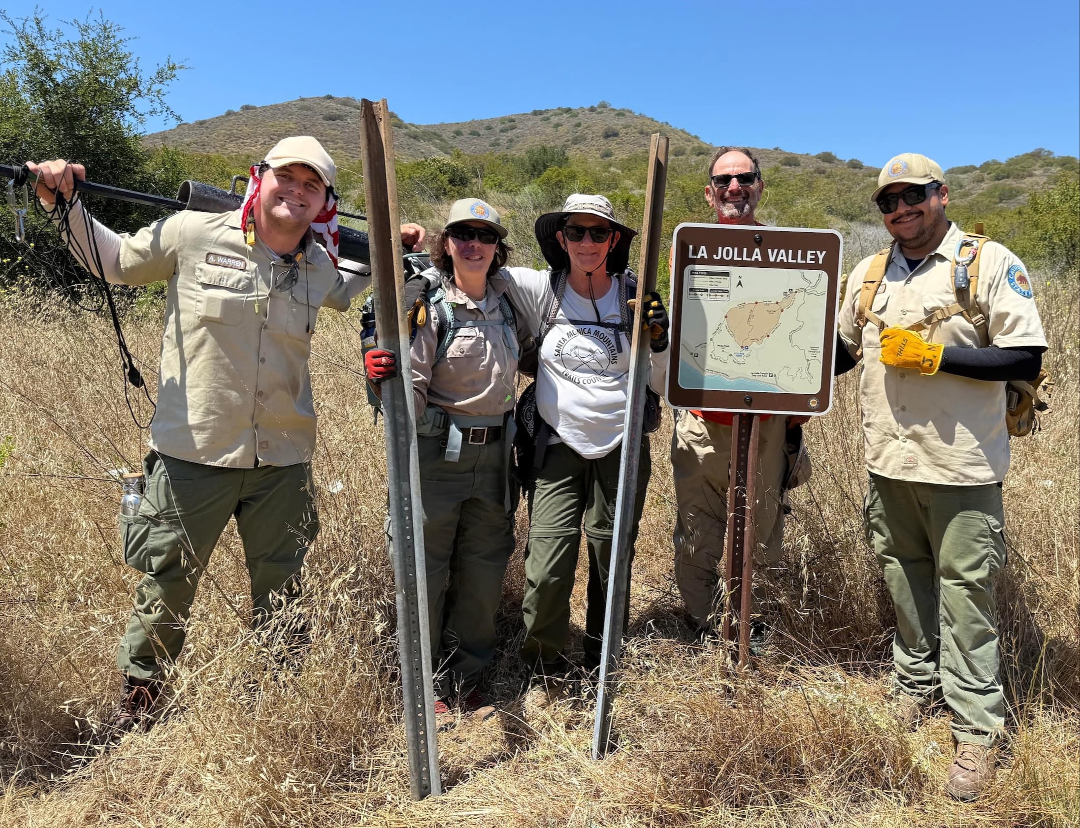 Desirae, Anthony and Javier from State Parks for the Assist!