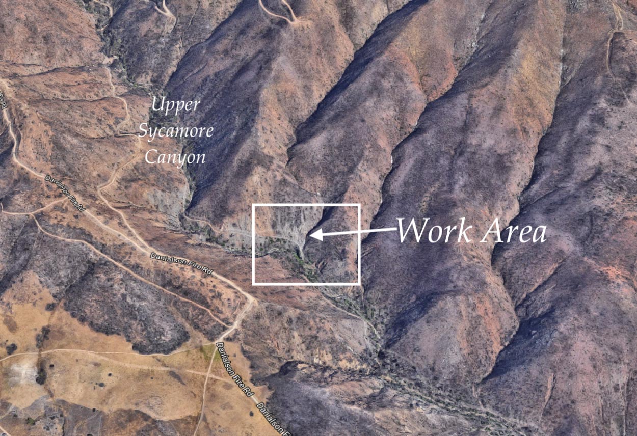 Map of work area