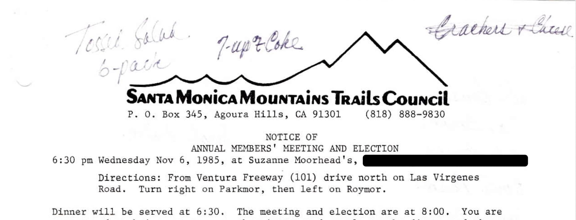 1985 Annual Dinner Minutes