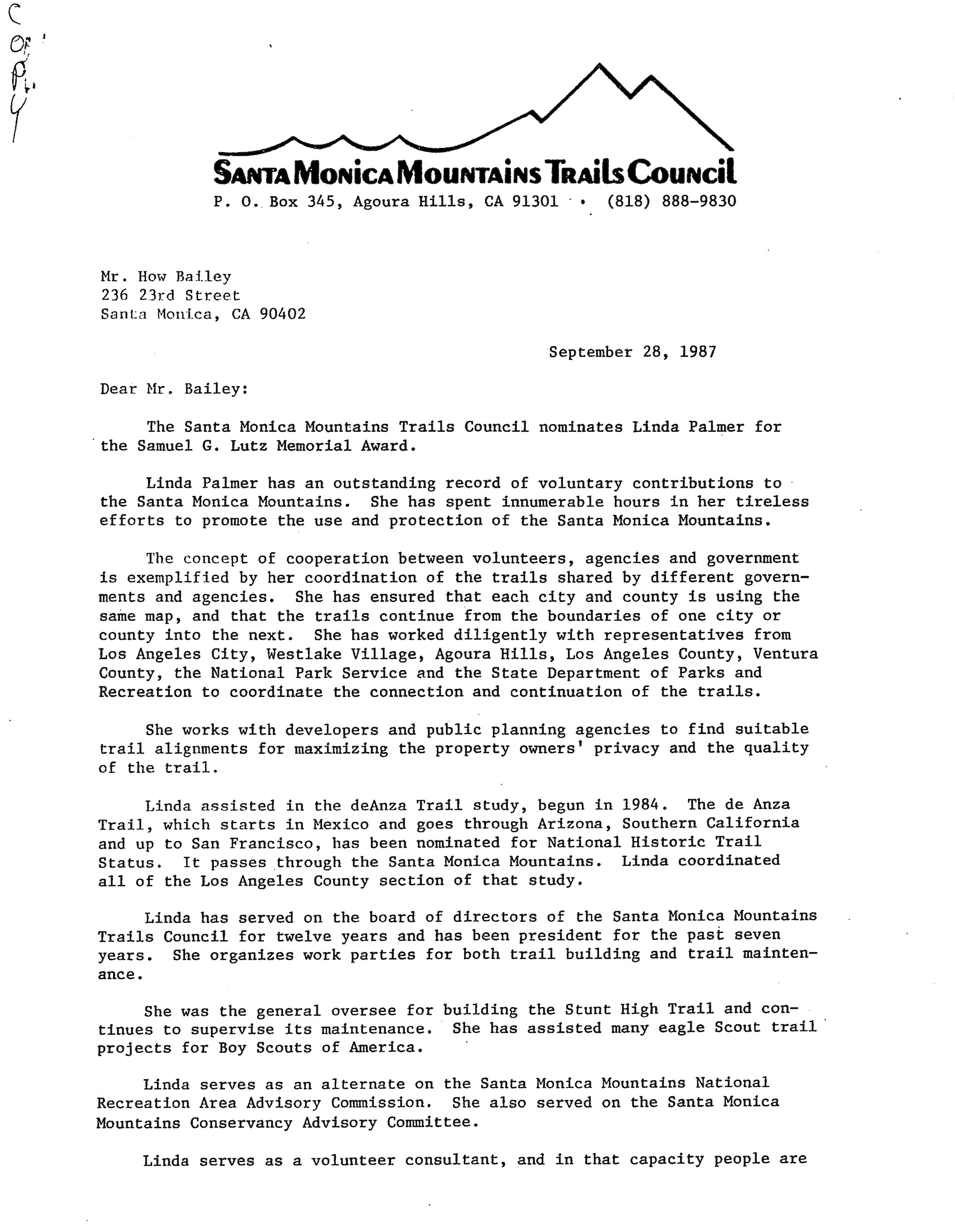 Scanned letter for Lutz Award