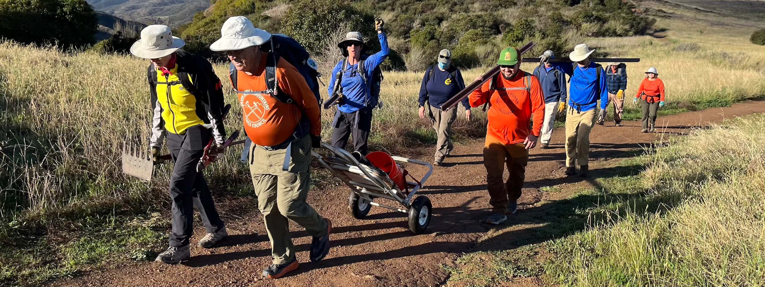 Crew Posing on trail.