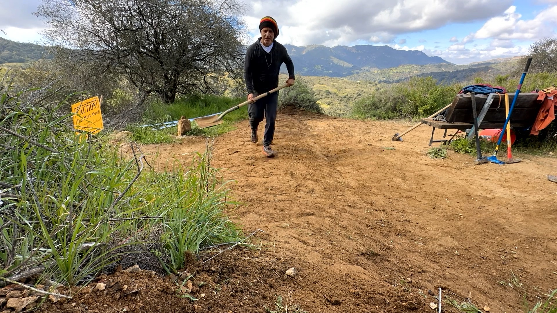 Our crew at work. image from our trail work event