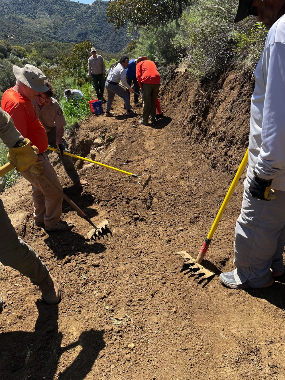 image from our trail work event