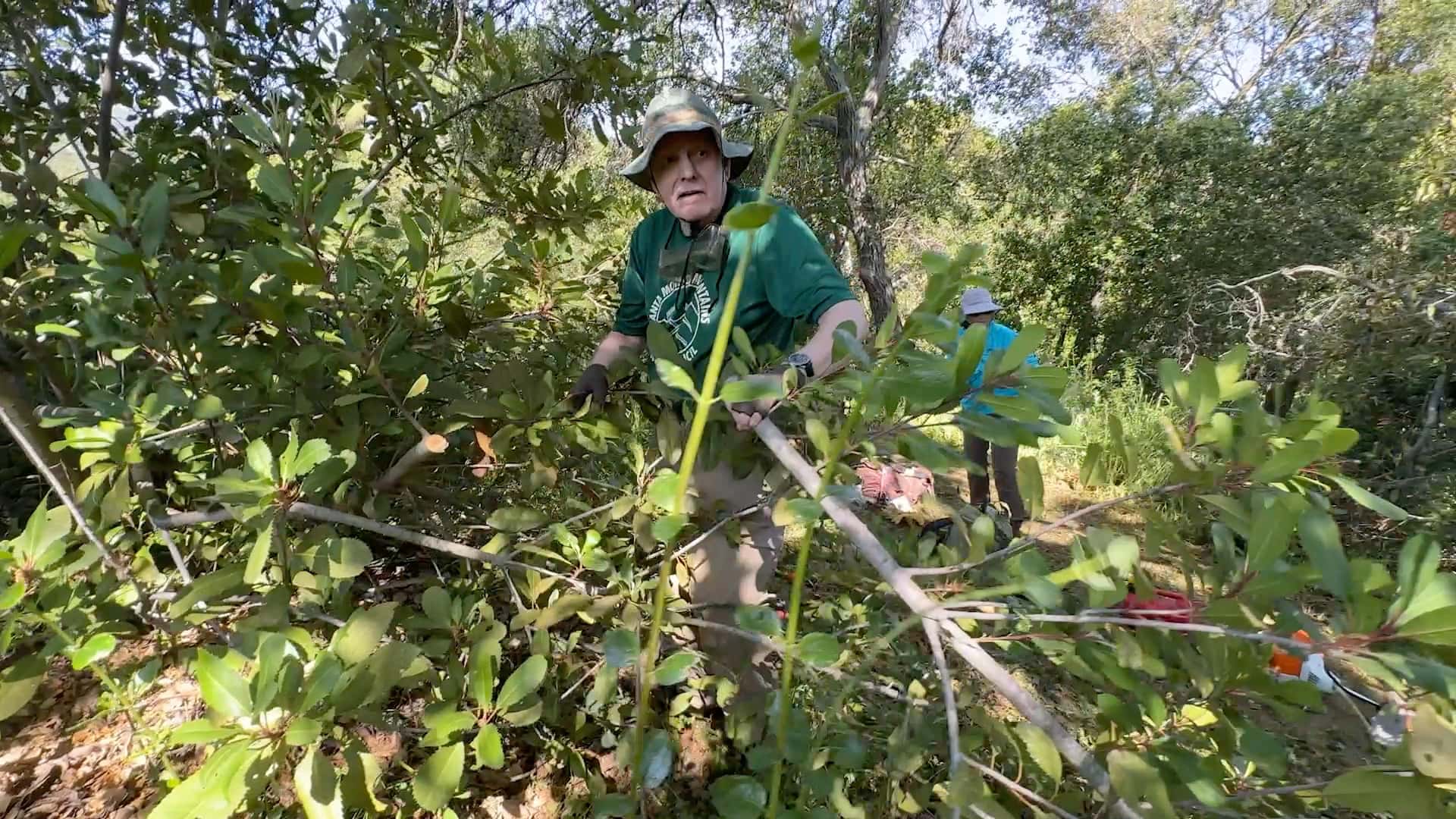 Our crew at work. image from our trail work event